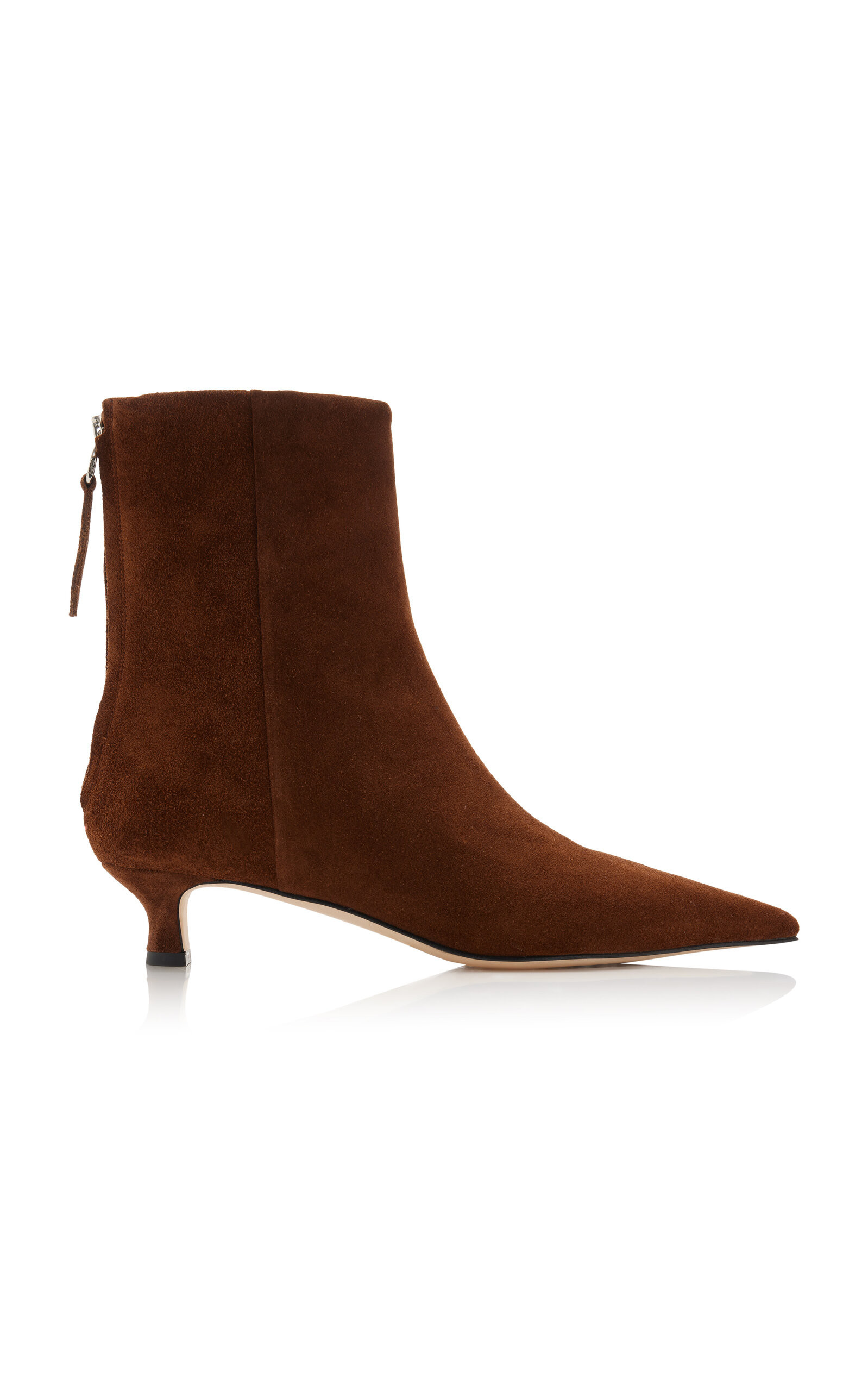 Aeyde - Zoe Suede Ankle Boots - Brown - IT 40 - Moda Operandi | Moda Operandi (Global)