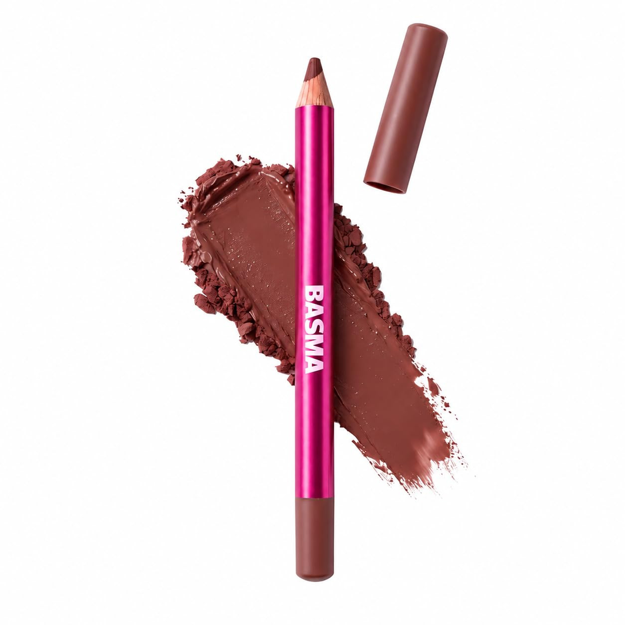 BASMA Lip Liner Pencil, Waterproof Matte Long-Lasting 8HR, Warm Deep Mauve | Amazon (US)