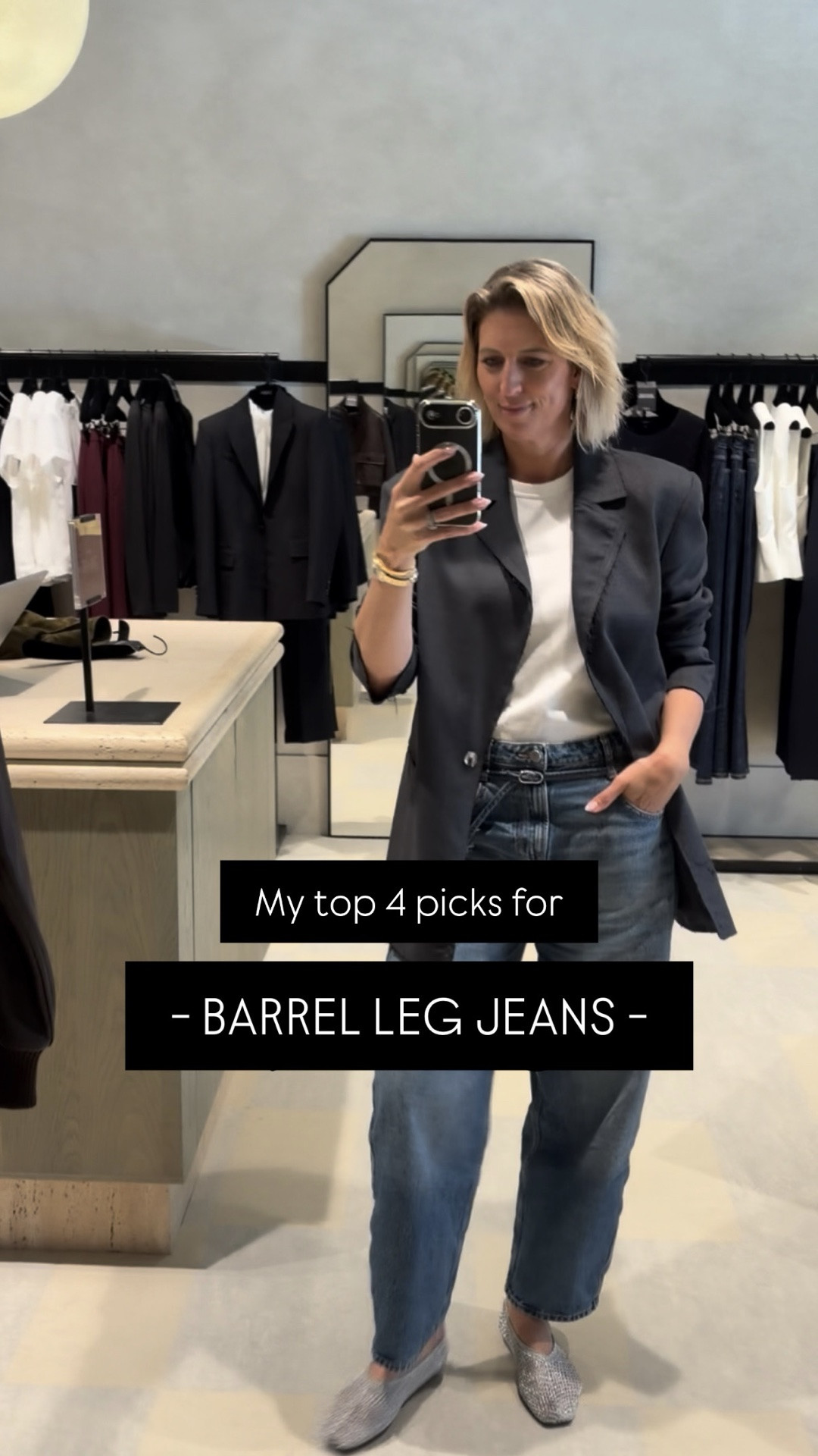 This season I’ve embraced the BARREL jean, preferring them a cropped length, and with flats. See my TOP 5 barrel jeans below, and all on SALE! 

(1) NEUW Amber barrel jeans - up to 20% off via The Iconic. 
(2) ROLLA’S Gigi barrel jeans - up to 20% off via The Iconic 
(3) WITCHERY mid rise barrel jeans - currently 20% off, size 4-18 
(4) COUNTRY ROAD high rise barrel jeans - currently 25% off

#LTKjeans #LTKstyletip #LTKspring