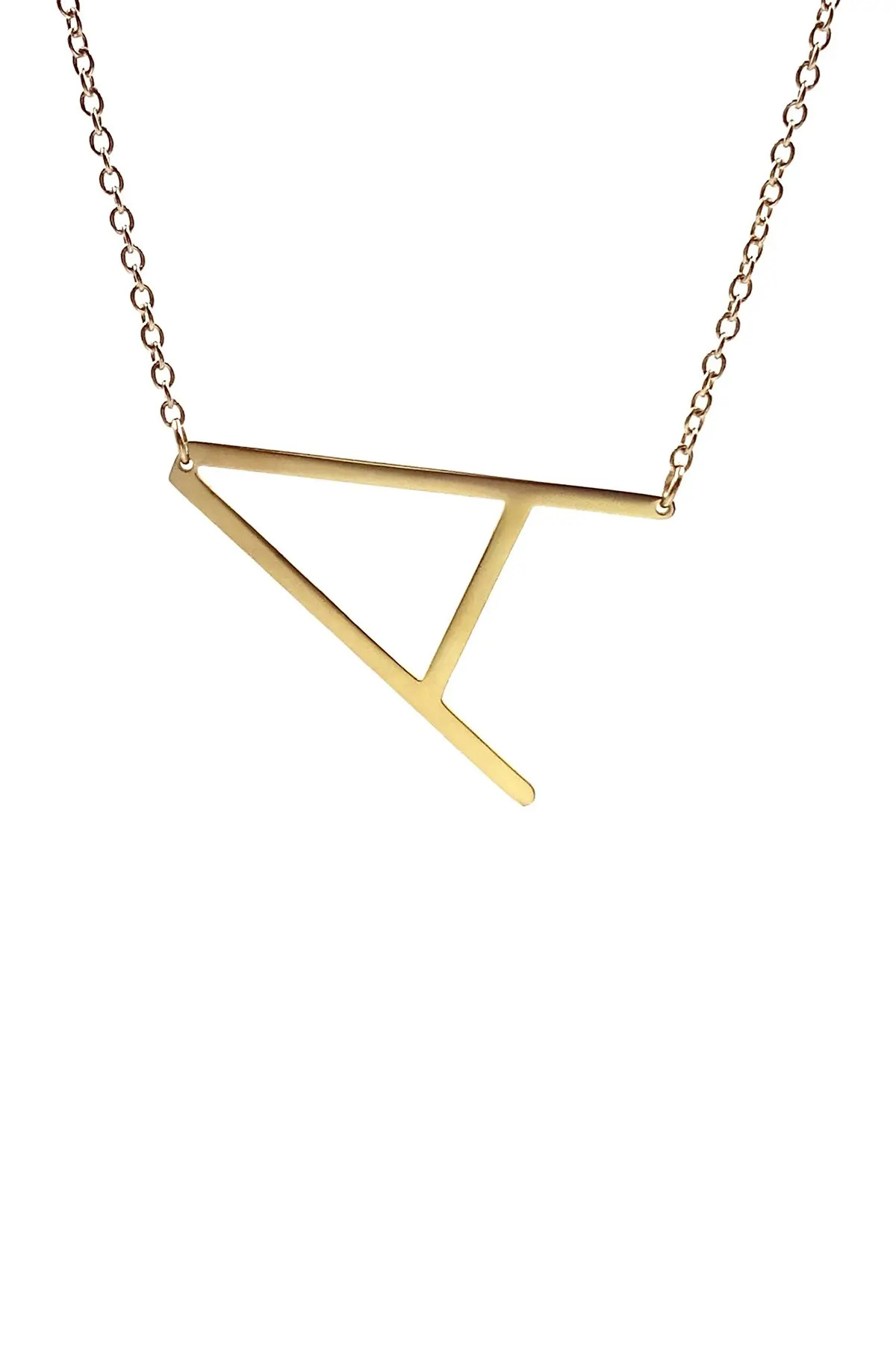Savvy Cie 14K Gold Plated Initial Necklace (1in) â Multiple Letters Available at Nordstrom Rack | Nordstrom Rack
