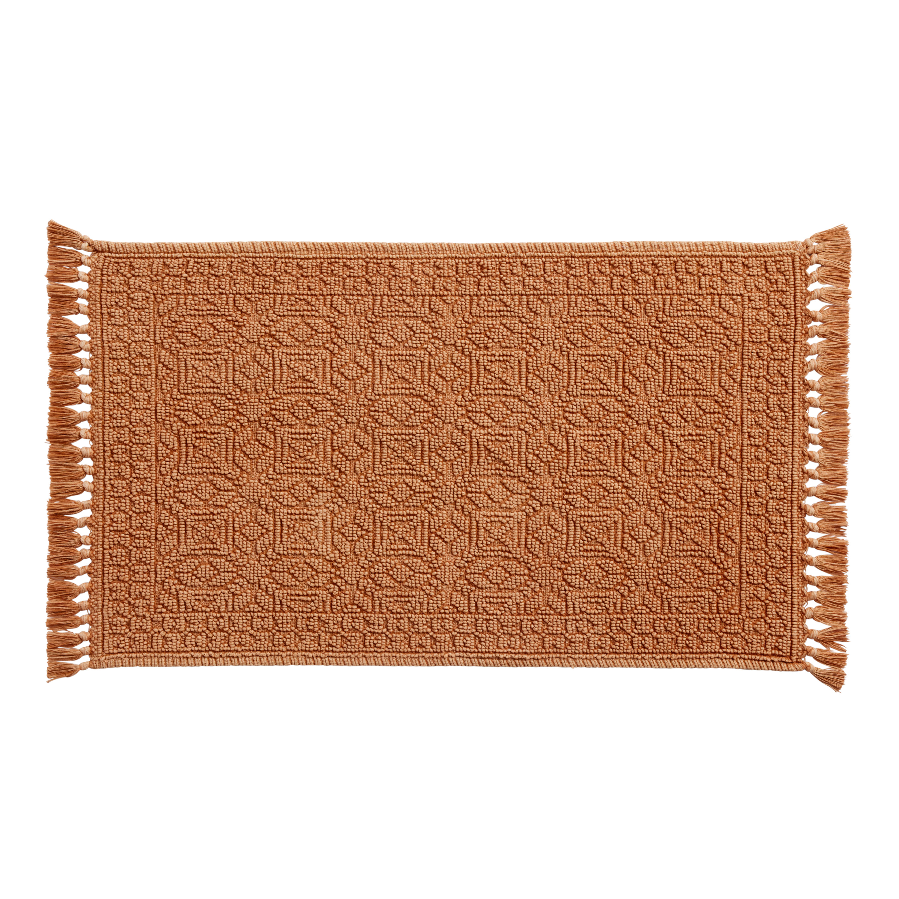 Vintage Stonewashed Geo Bath Mat | World Market