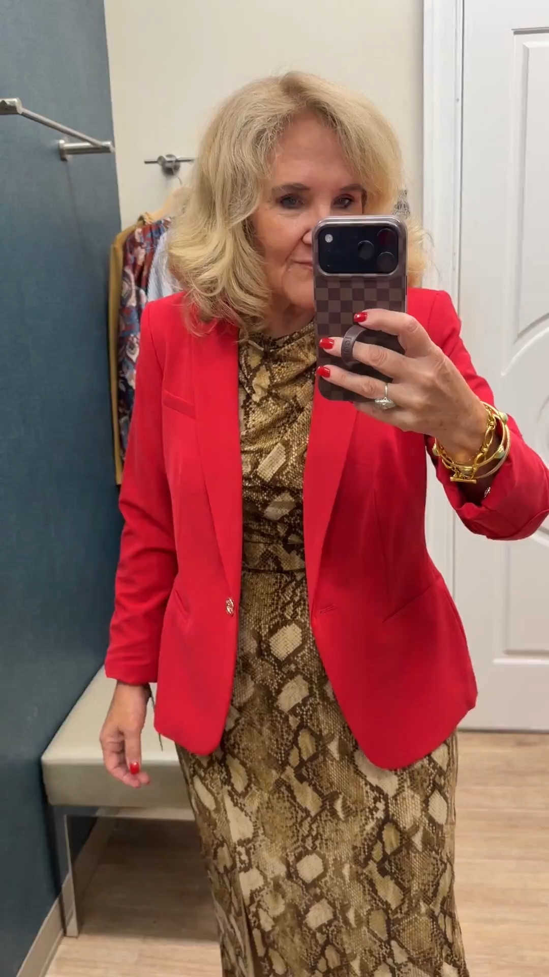 I sized up in the dress to 10, the blazer is in eight

#LTKOver40 #LTKootd #LTKWorkwear
