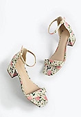 SuperCush Floral Open Toe Block Heel Sandals | Maurices