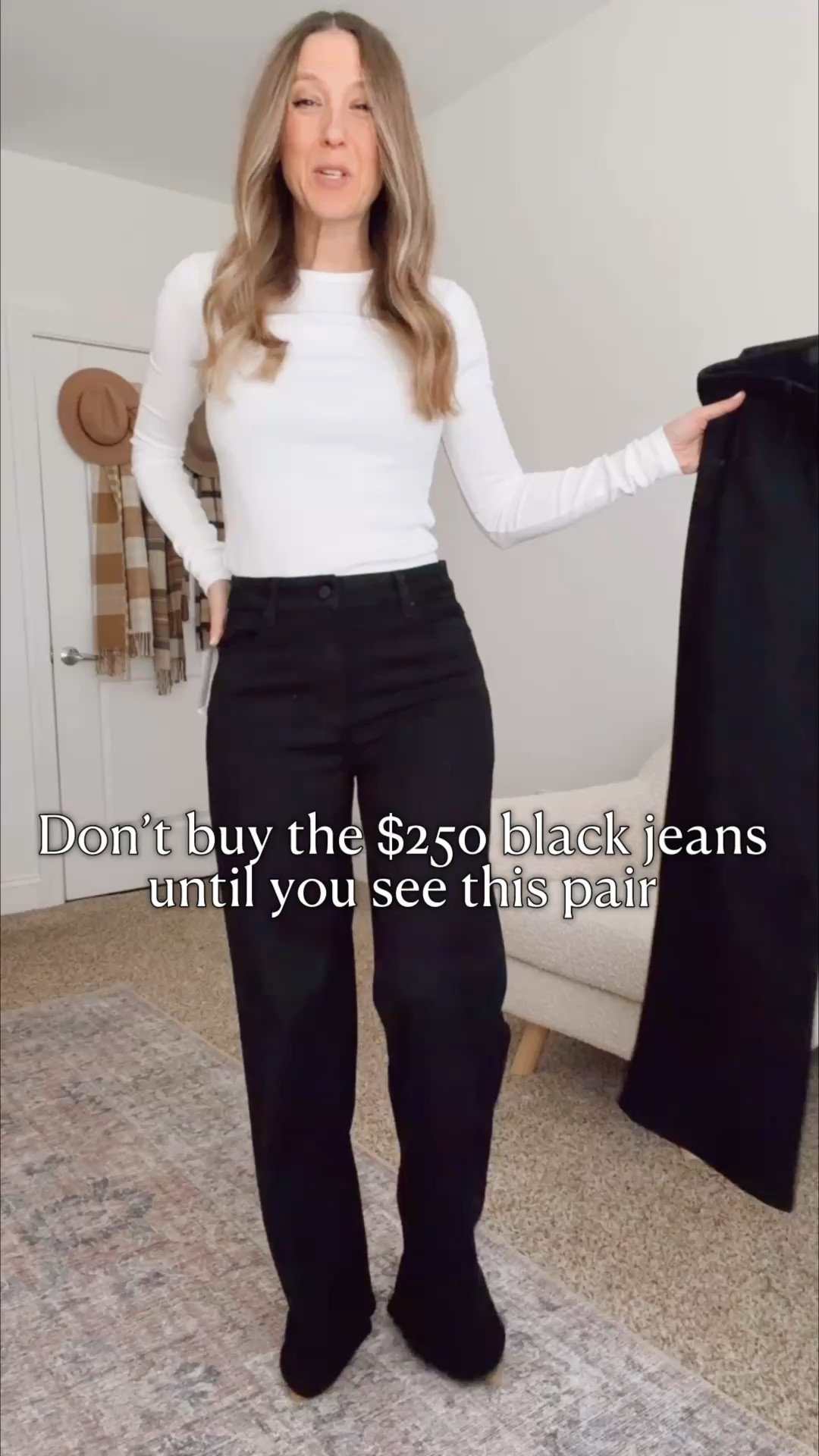 Before you drop $250 on black jeans… try these first. The fit is so good, the wash is rich, and they look way more expensive than $50.

black jeans outfit, affordable black denim, budget friendly fashion finds, wide leg black jeans, elevated basics, everyday chic style, classic capsule wardrobe, designer look for less

#LTKOver40 #LTKWorkwear #LTKSaleAlert