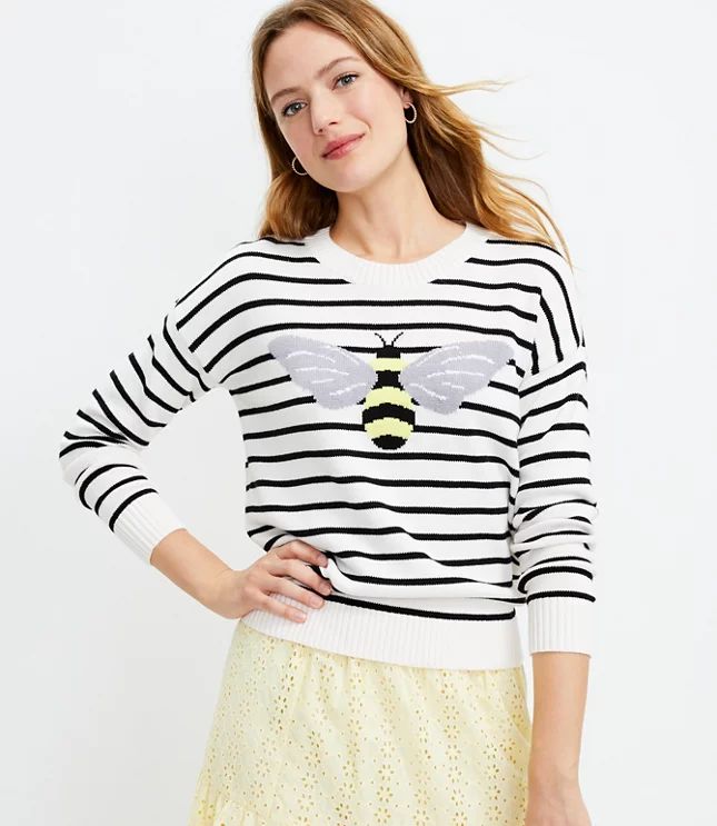 Bee Striped Sweater | LOFT