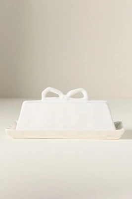 Benedita Bow Ceramic Stoneware Butter Dish | Anthropologie (US)