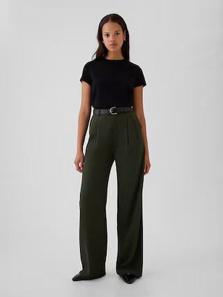 365 High Rise Pleated Trousers | Gap (US)
