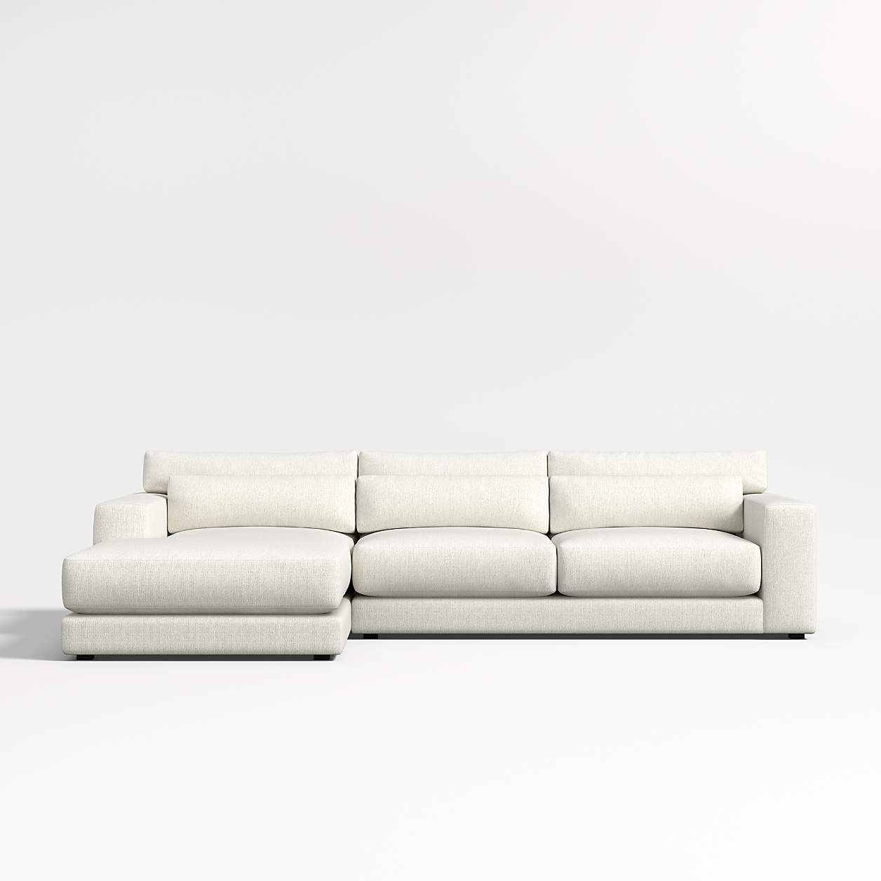 Retreat 2-Piece Sectional Sofa with Chaise Lounge + Reviews | Crate & Barrel | Crate & Barrel