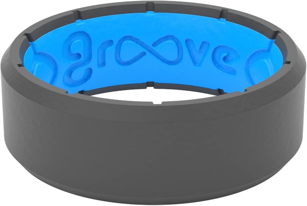 Groove Life Edge Silicone Ring - Breathable Rubber Wedding Rings for Men, Lifetime Coverage, Uniq... | Amazon (US)