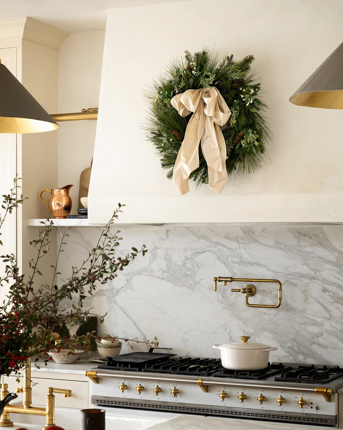 24" Pinecone & Berries Faux Wreath | McGee & Co. (US)