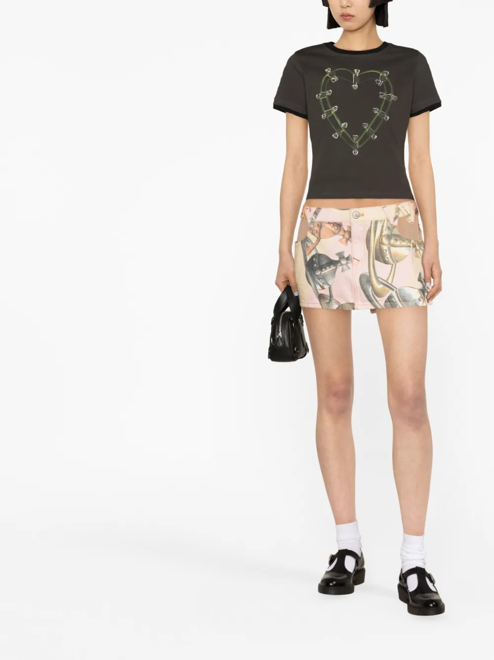 Vivienne Westwood 不对称下摆图案印花半身裙 - Farfetch | Farfetch (CN)