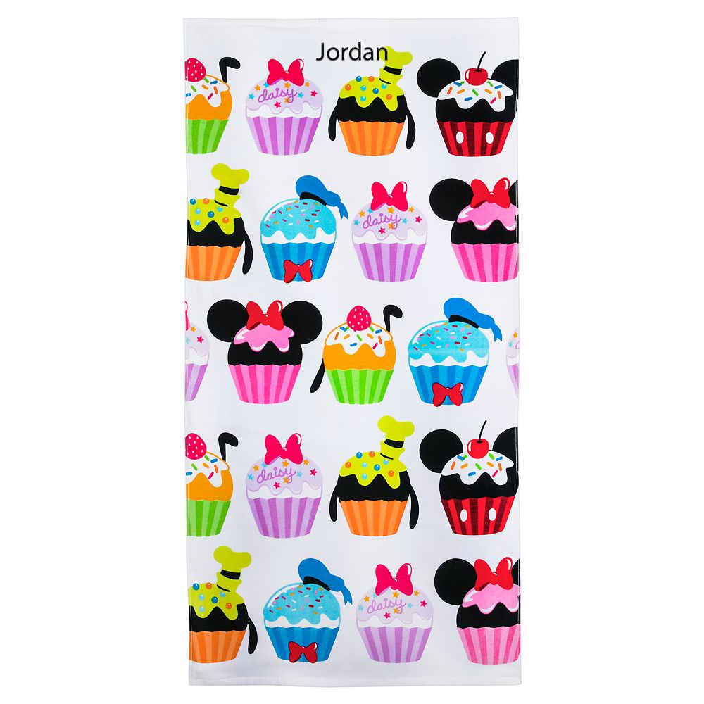 Mickey Mouse and Friends Cupcakes Beach Towel | Disney Store