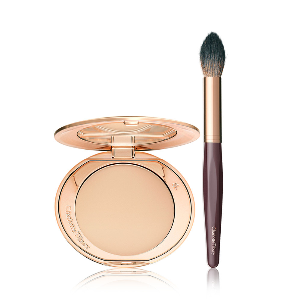 Flawless Finish Skin Set - Setting Powder & Makeup Brush Duo | Charlotte Tilbury | Charlotte Tilbury (IE) 
