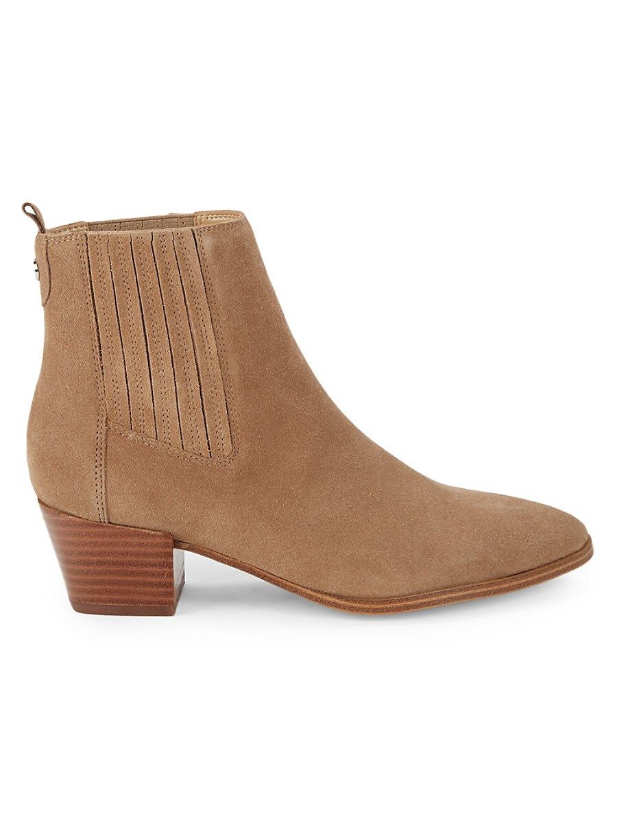 Nine West Women's Applez Leather Booties - Dark Natural - Size 7.5 | Saks Fifth Avenue OFF 5TH