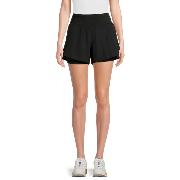 Avia Women's and Women's Plus Compression Waist Run Shorts, Sizes XS-XXXL | Walmart (US)