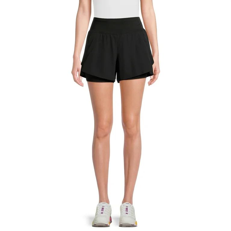 Avia Women's and Women's Plus Compression Waist Run Shorts, Sizes XS-XXXL - Walmart.com | Walmart (US)