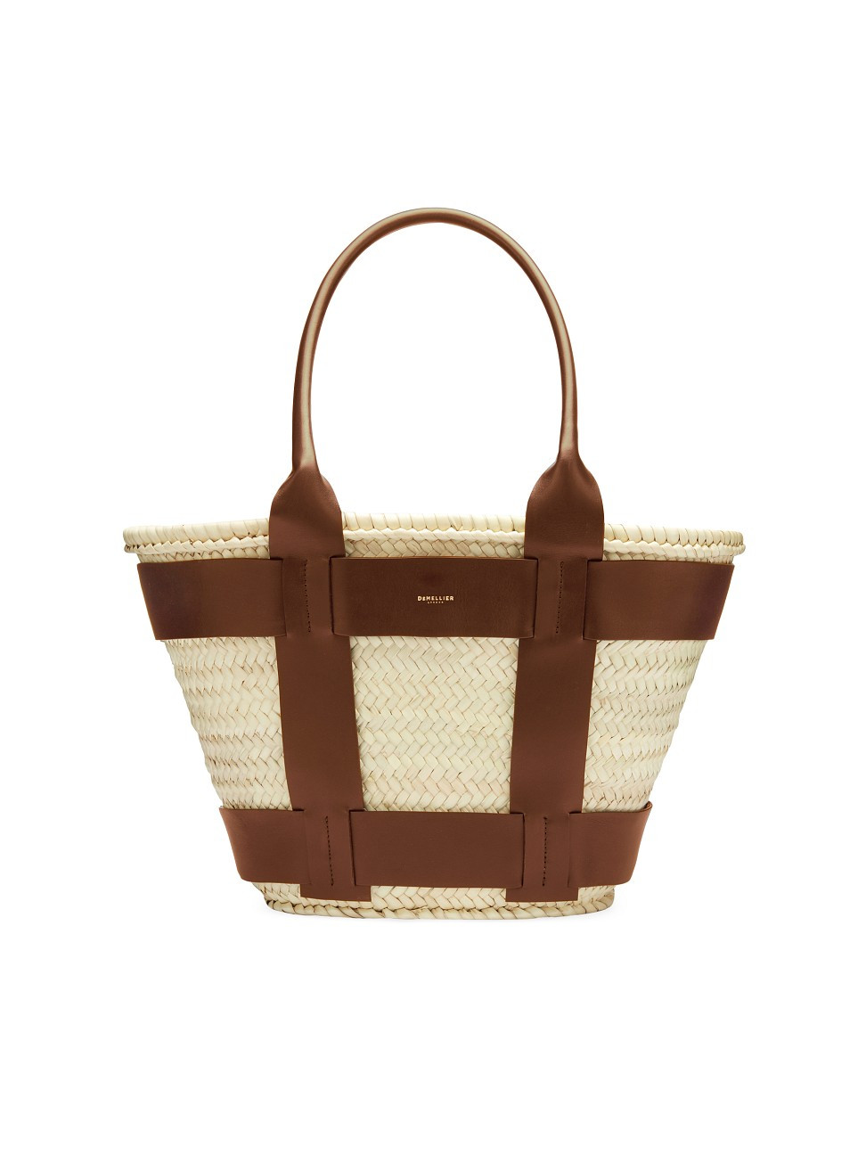 Women's Santorini Raffia Basket Bag - Cognac - Cognac | Saks Fifth Avenue