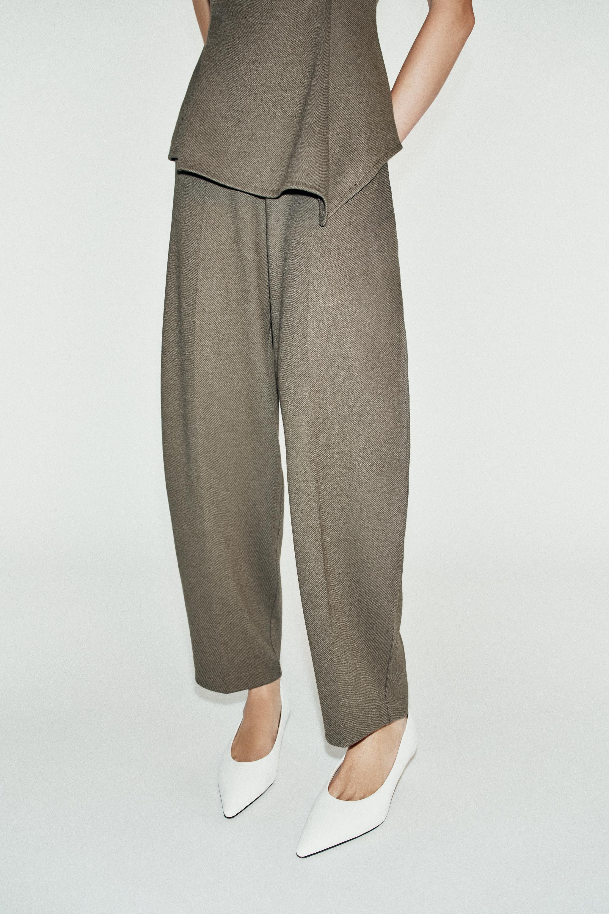 SOFT CARROT TROUSERS | Zara UK