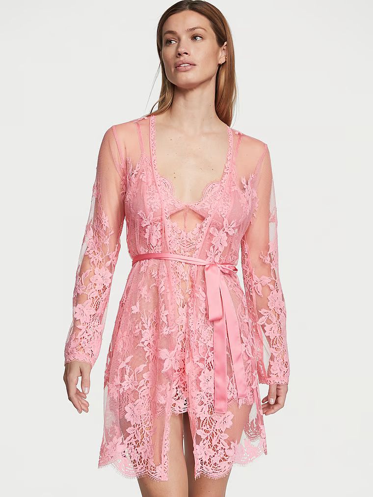Sheer Lace Robe | Victoria's Secret (US / CA )