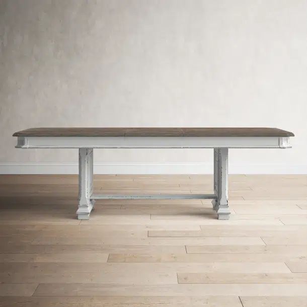 Annemarie Solid Wood Trestle Dining Table | Wayfair Professional