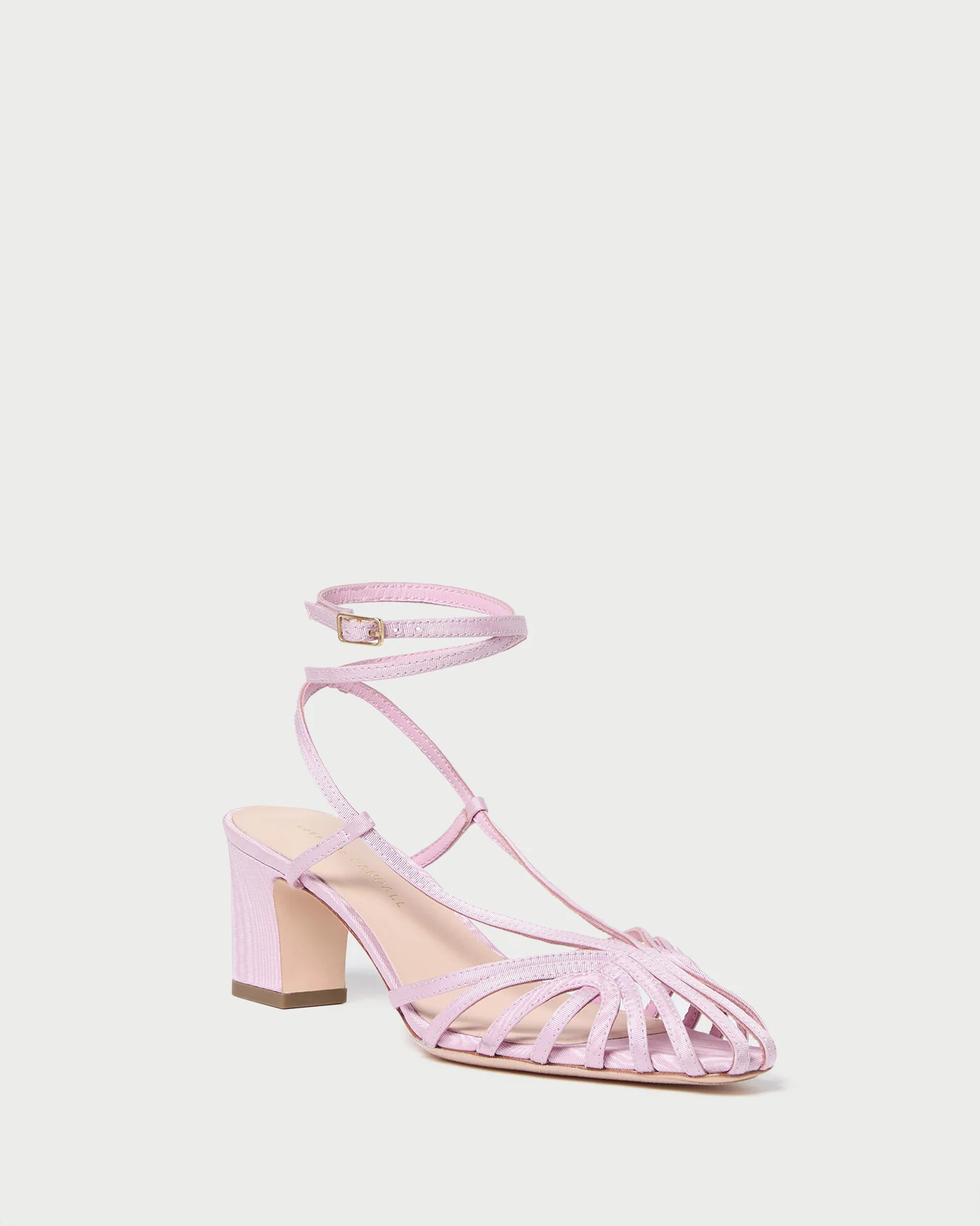 Livvy Pink Moiré Heeled Sandal | Loeffler Randall