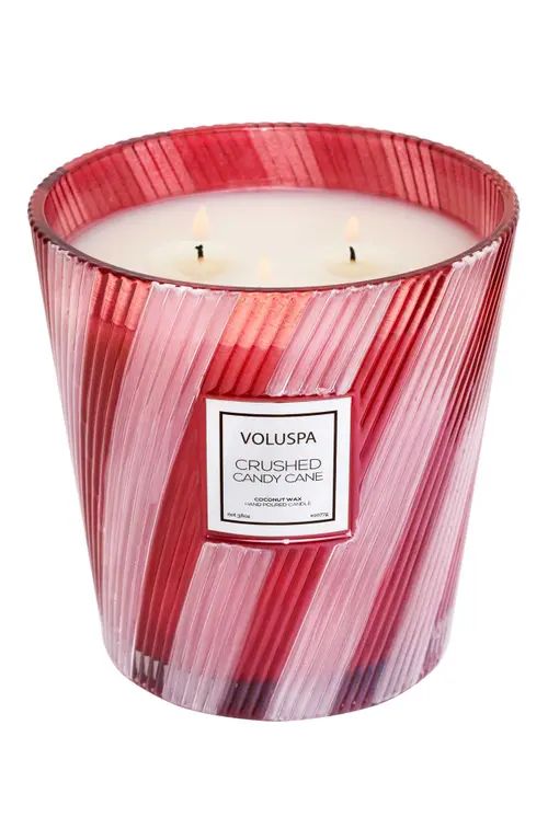 Voluspa Crushed Candy 3-Wick Candle in Crushed Candy Cane at Nordstrom | Nordstrom