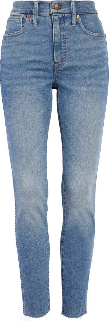 Madewell 10-Inch High Waist Raw Hem Skinny Jeans | Nordstromrack | Nordstrom Rack