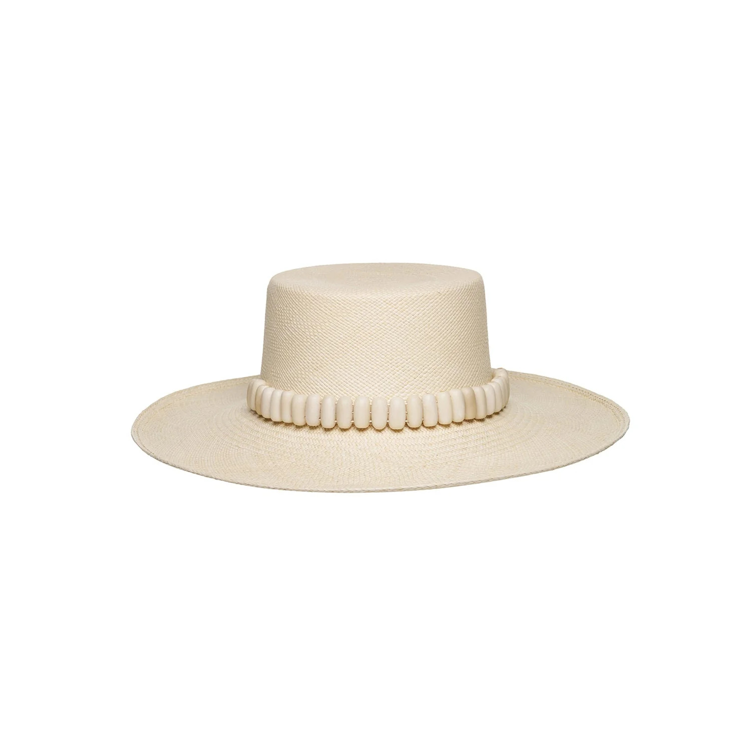 Raku - Wide Brim Tagua Bead Panama Hat | Artesano | Artesano