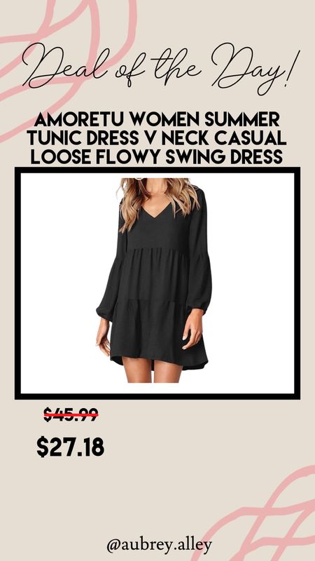 Deal of the day! Shop black swing dress here  

#LTKstyletip #LTKunder50 #LTKsalealert