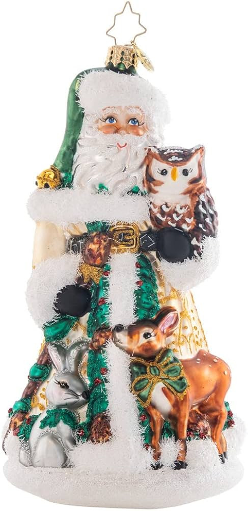 Christopher Radko Hand-Crafted European Glass Christmas Decorative Ornament, Woodland Friends San... | Amazon (US)