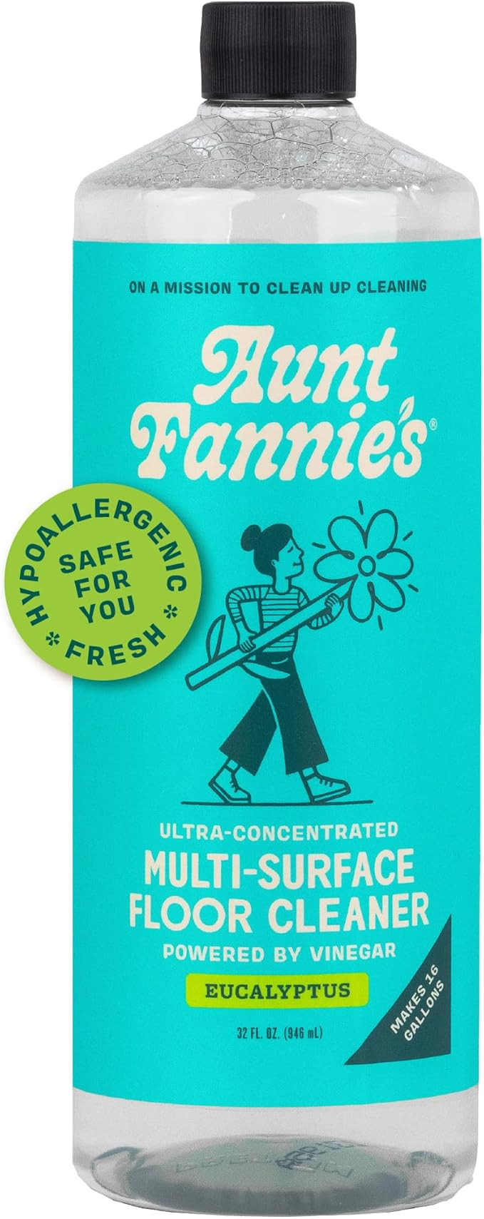 Aunt Fannie's Ultra Concentrated Floor Cleaner Vinegar Wash, Multi-Surface Solution For Mopping, ... | Amazon (US)