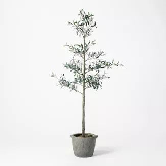 75" Artificial Sparse Olive Tree in Pot - Threshold™ | Target