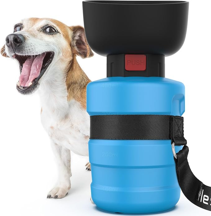 Lesotc Dog Water Bottle, Portable Water Dispenser with Bowl, Leak Proof Pet Travel Squeeze Bottle... | Amazon (US)