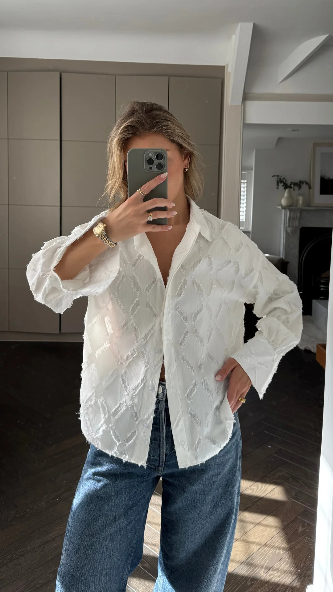 Marlowe Shirt - White Stripe | Charli