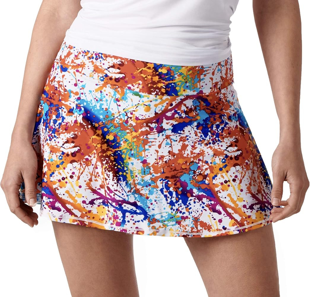 Splatter Paint Tennis Skirt, Pickle Ball Skort, Skirt for Pickleball | Amazon (US)