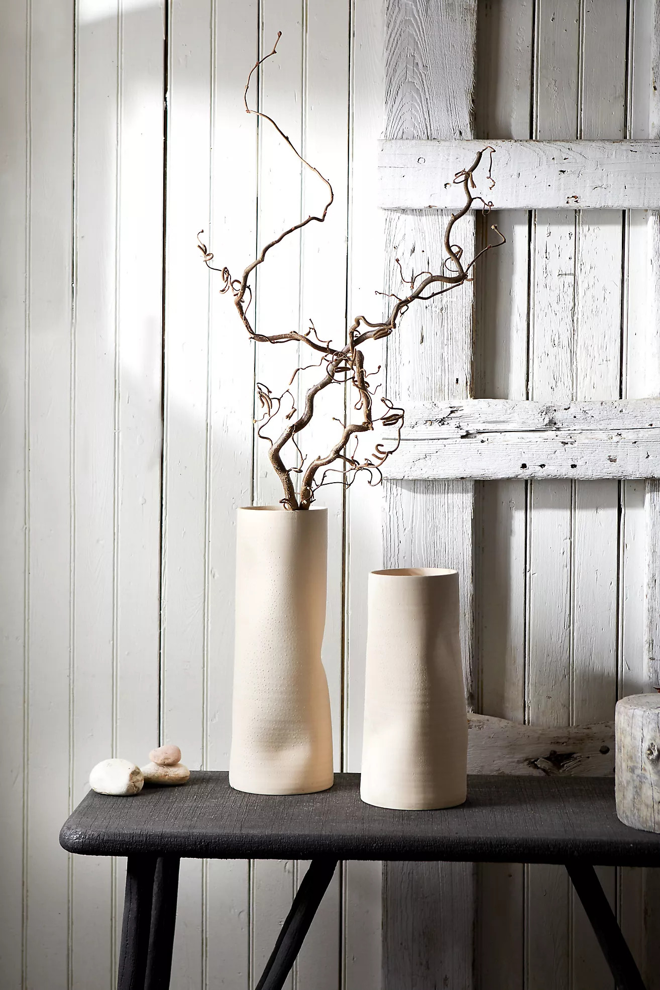 Dimpled Sculptural Ceramic Vase | Anthropologie (US)