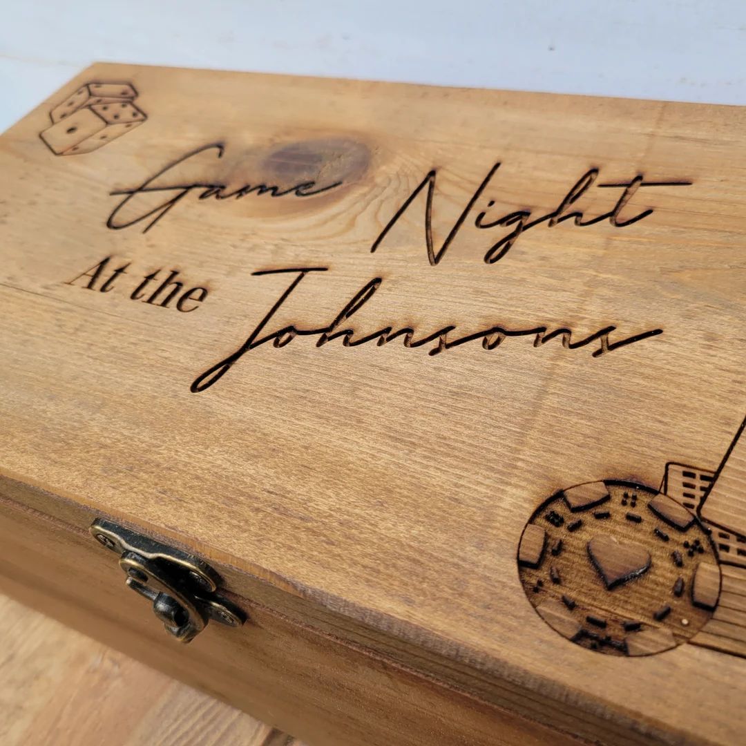 Game Night Box Personalized - Etsy | Etsy (US)