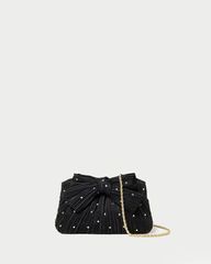 Rochelle Black/Crystal Mini Bow Clutch | Loeffler Randall