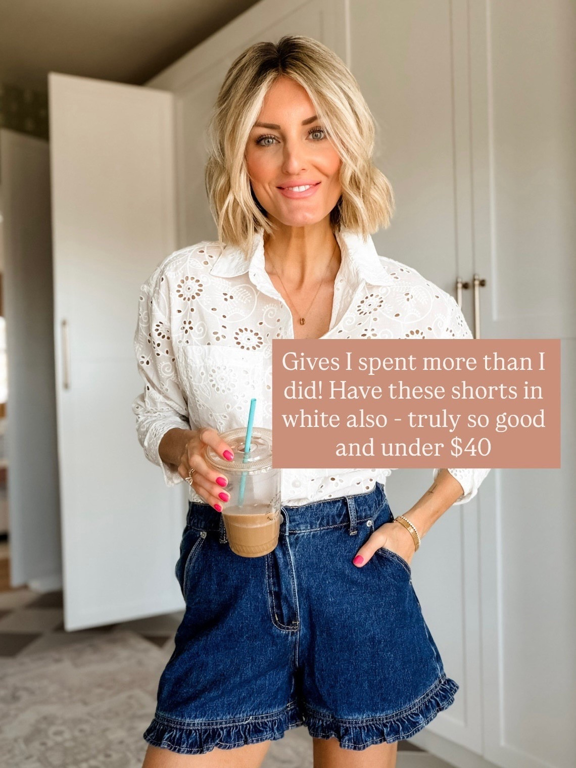 I’ve been wearing these ruffle denim shorts on repeat 👏🏼 I have them in cream too! Wearing S/6.

Loverly Grey, Amazon find, Amazon fashion, ruffle denim shorts, ruffle jean shorts, spring fashion, spring outfit ideas 

#LTKootd #LTKSeasonal