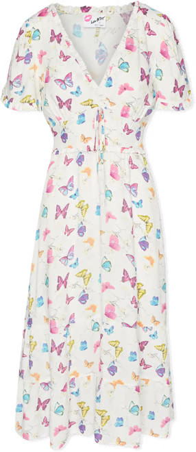 Luv Betsey By Betsey Johnson Women's Martina Midi Dress | Walmart (US)