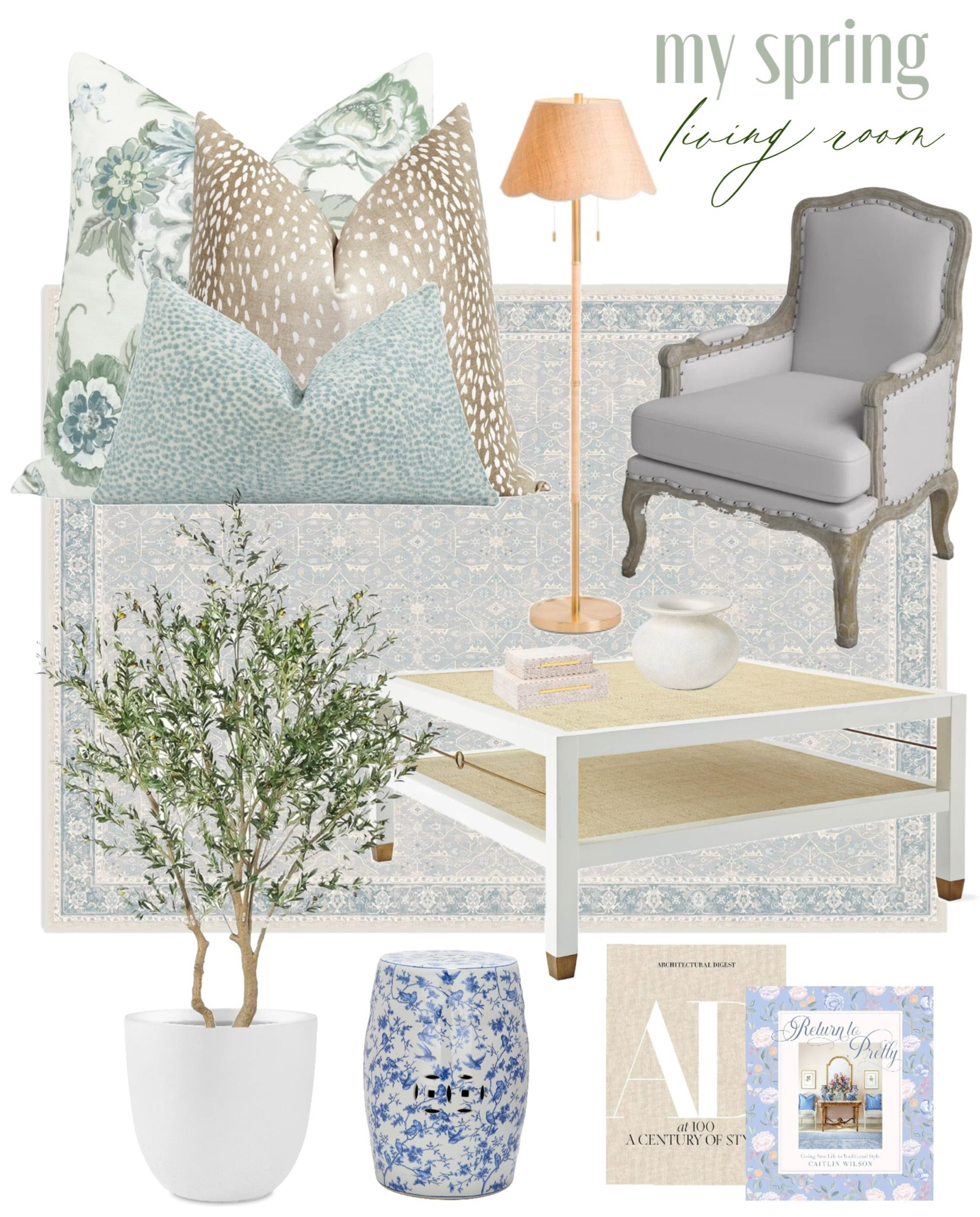 My spring living room decor 