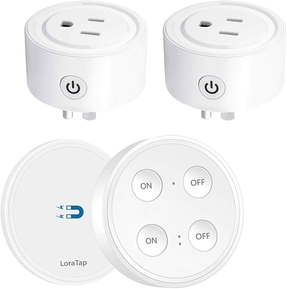 LoraTap Mini Remote Control Outlet Plug: 656ft Range — Wireless Light Switch for Household Appl... | Amazon (US)