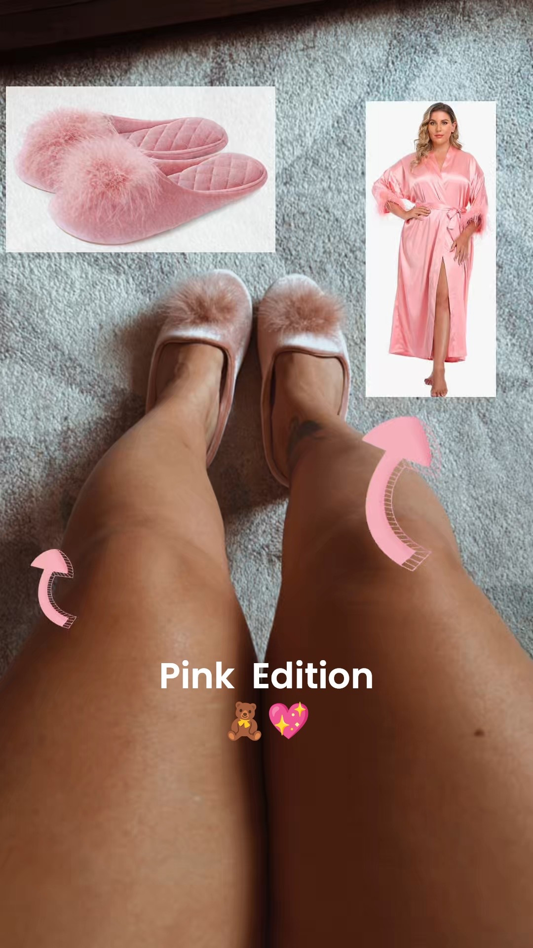 Lounging Around Essentials 🧸💖
✨Features:
•Fuzzy Feather Slippers
•Double Layer Silk Bonnet
•Satin Kimono Robe w/ Ostrich Feathers 

All items come in a variety of colors, shop these finds here💕🔃

#LTKSaleAlert #LTKShoeCrush #LTKFindsUnder50