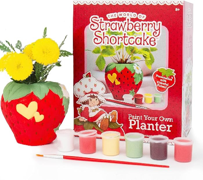 Horizon Group USA Paint Your Own Figurine Kit, DIY Art Project for Kids, Strawberry Shortcake Pla... | Amazon (US)