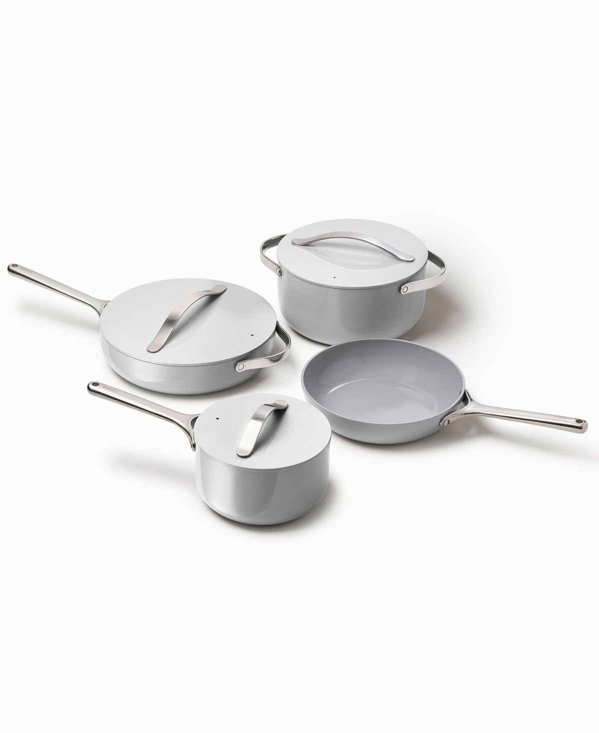 Caraway Non-Stick Ceramic 12 Piece Cookware Set - Gray | Macy's