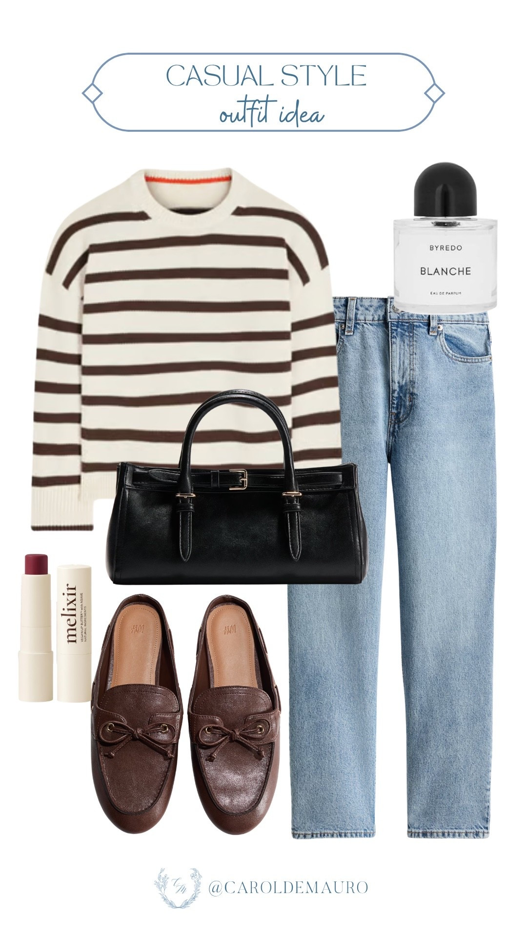 For a chic weekend stroll, pair this striped sweater with straight-leg jeans and brown loafers. Finish the look with a black faux leather bag and you’re good to go!

casual outfit, capsule wardrobe, spring looks, fashion trend, pinterest inspo, petite fashion, ootd, put together

#LTKU #LTKSeasonal #LTKootd