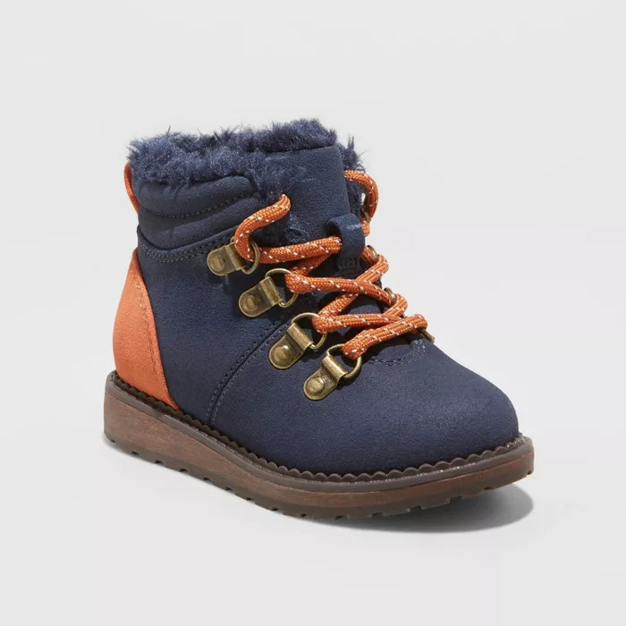 Toddler Boys' Rykar Combat Winter Lace-Up Boots - Cat & Jack™ | Target