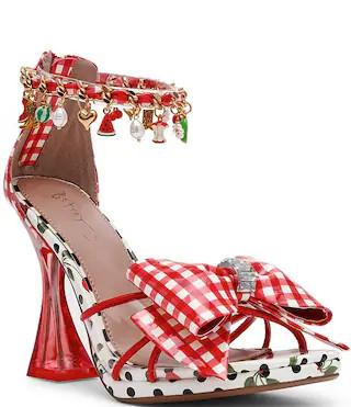 Betsey Johnson Margret Gingham Charm Embellished Dress Sandals | Dillard's | Dillard's