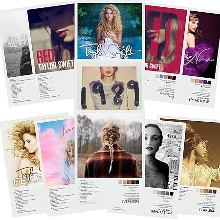 Taylor Poster for Walls, Taylor Album Cover Posters Wall Decor Art Print Posters for Room Aesthet... | Amazon (US)