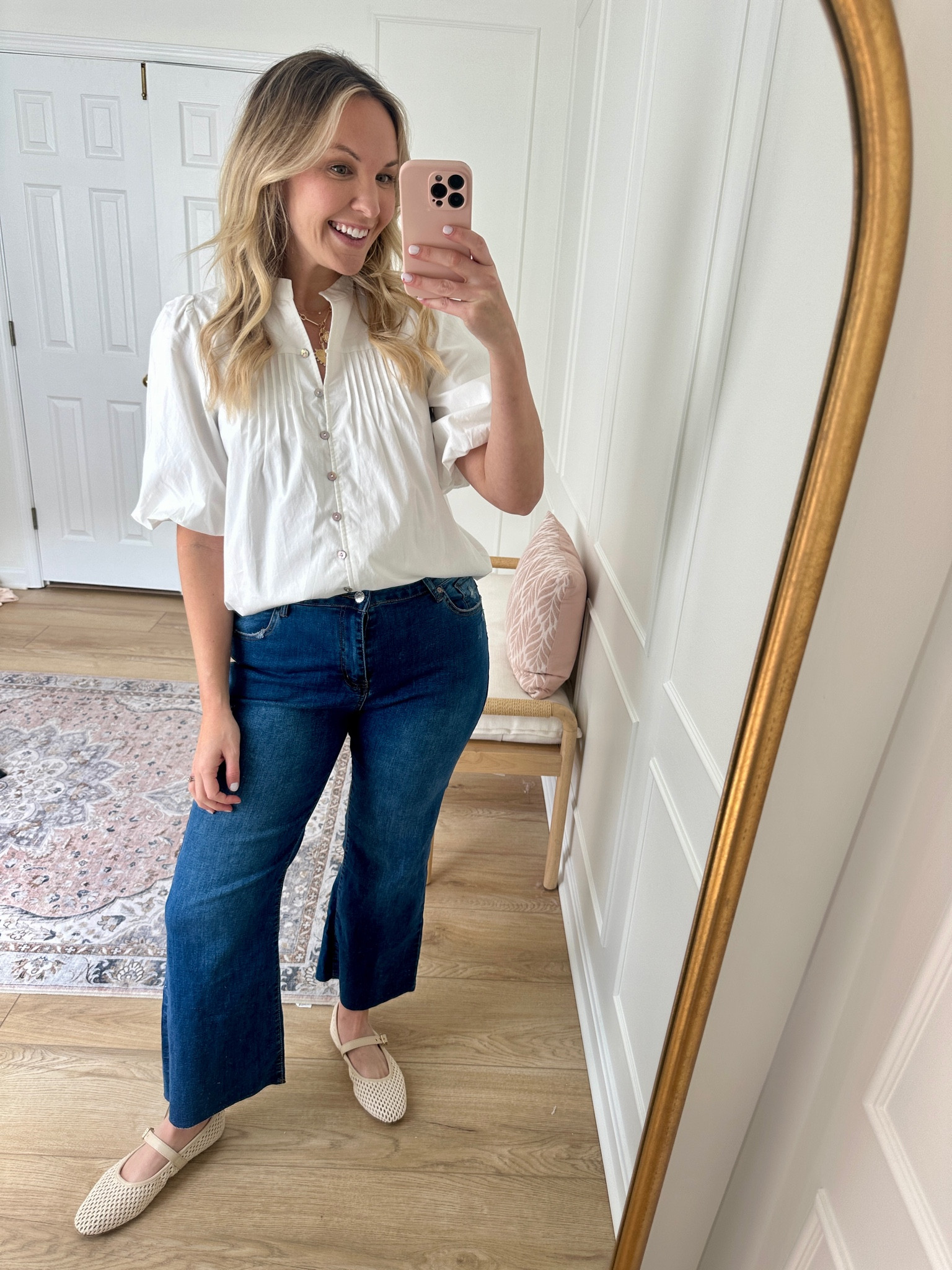 Such a cute work top! I’ve paired it with these wide leg Amazon jeans! Spring outfit 

#LTKFindsUnder50 #LTKMidsize #LTKStyleTip